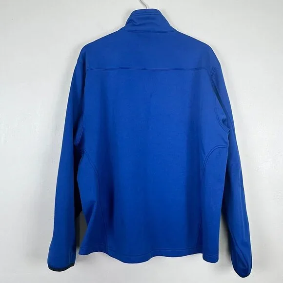 Best Buy Employee Uniform Full Zip Blue Jacket Coat Mens XL Tri-Mountain Fleece - Picture 7 of 13
